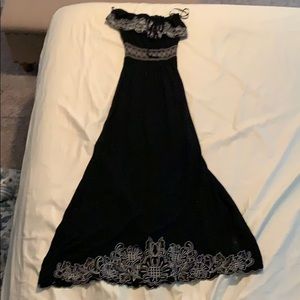 Black strapless American Rag maxi dress
